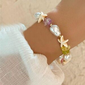 Pearl & Starfish Bracelet M717